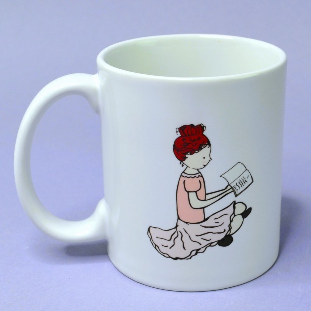 Book Lovers Coffee Mug with Mason Cooley Quote